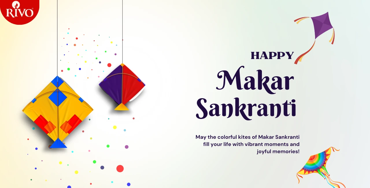 Purple and Yellow Modern Happy Makar Sankranti Instagram Post